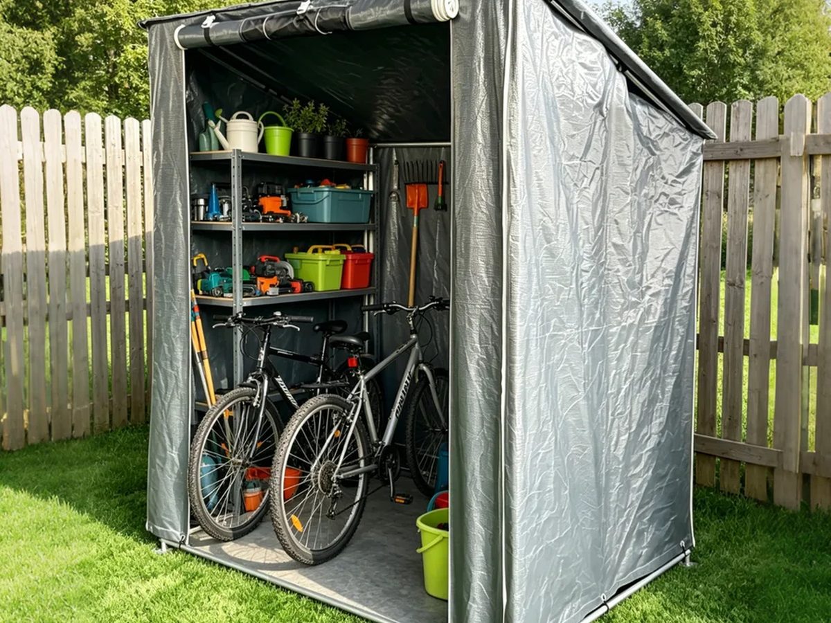 Storage Tent Metal 4x6ft — image 1